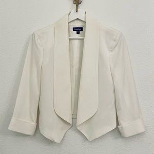 Bebe Open Blazer Jacket with 3/4 Sleeves